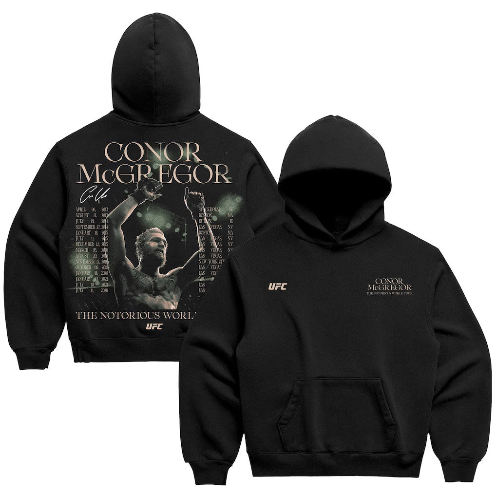 UFC Merch 2026 Conor McGregor World Tour Hoodie The Notorious Conor McGregor Merch Gift For Fan - Loomnari