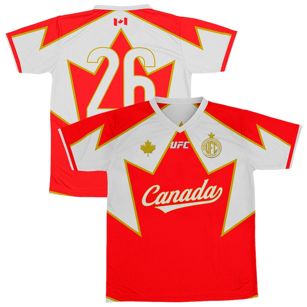 UFC Merch 2026 UFC Global Affinity Canada Soccer Jersey Birthday Gifts For Men - Loomnari