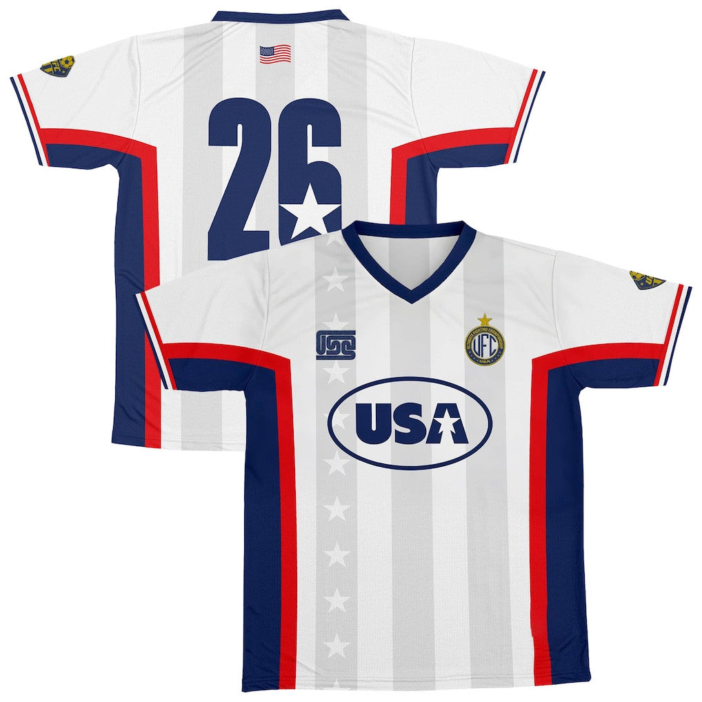 UFC Merch 2026 UFC Global Affinity USA Soccer Jersey Unique Gift For American Friends - Loomnari