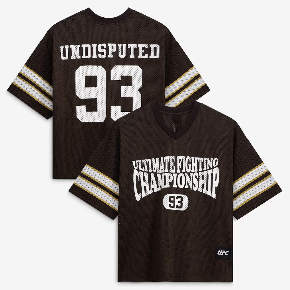 UFC Merch 2026 Ultimate Fighting Championship Staple V-Neck Jersey #93 Undisputed Clothing - Loomnari