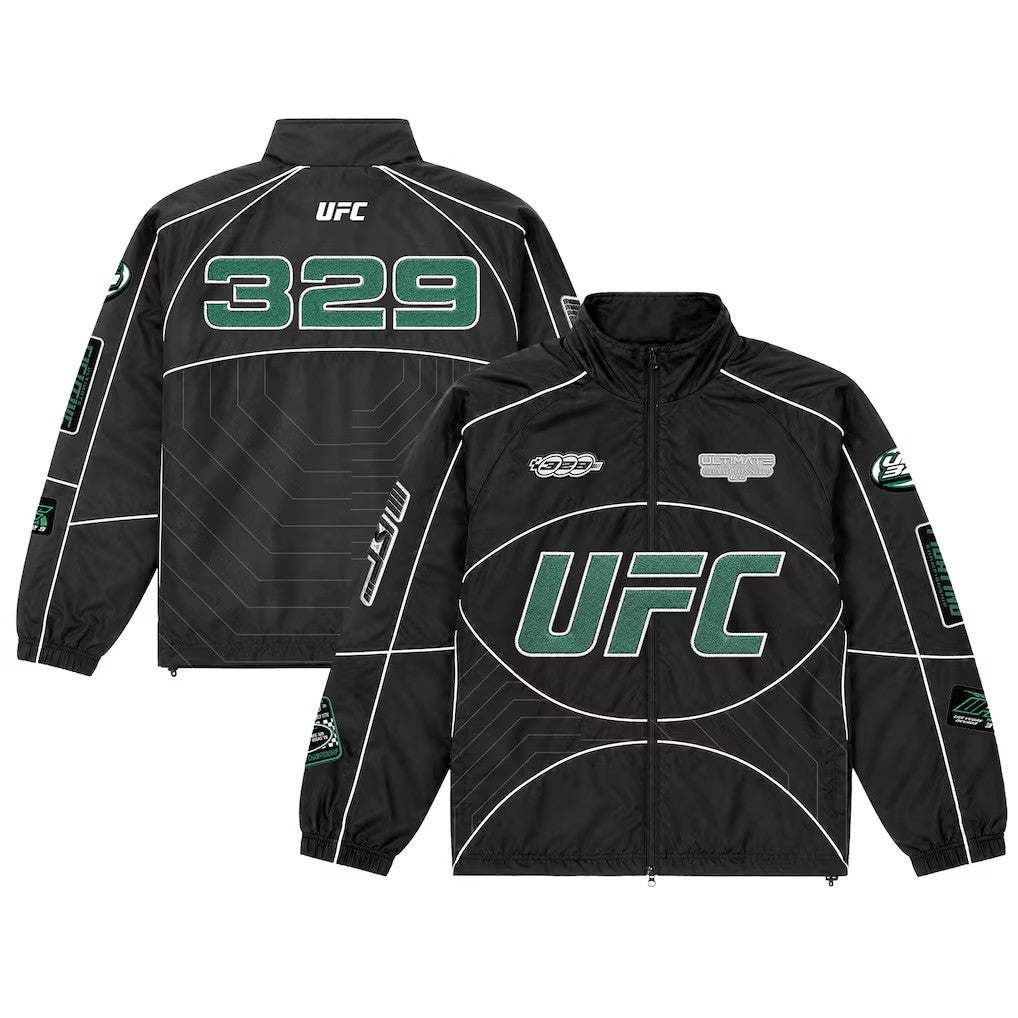 UFC Merch 2026 UFC 329 Racing Jacket Perfect Gifts For Your Boyfriend - Loomnari