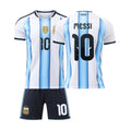Messi Jersey Shirt Shorts Set #10 Argentina World Cup 2026 Merch Home Jersey Football Fan Gear - Loomnari
