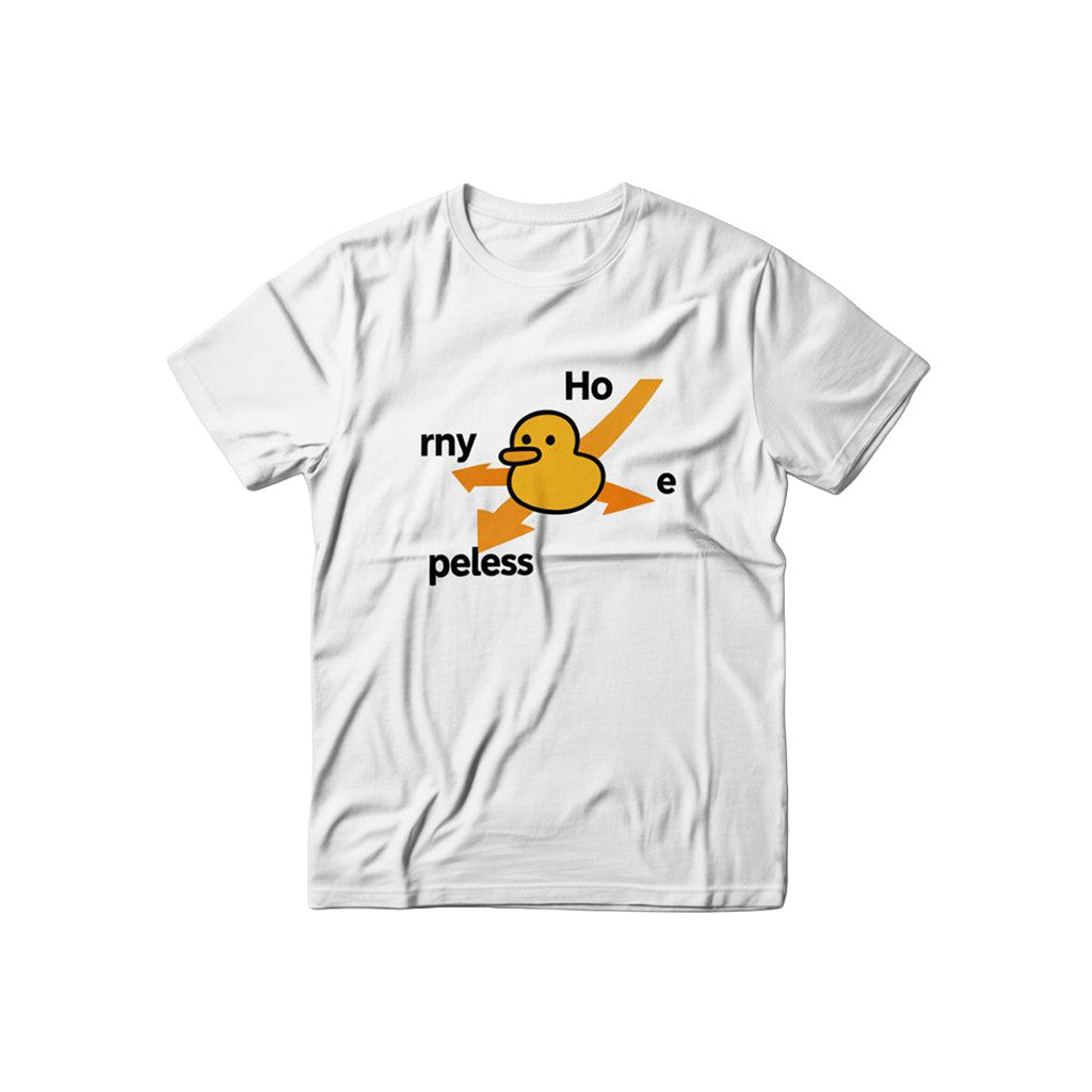 A Clean White T-Shirt Showcasing A Funny Rubber Duck Graphic Shirt Gift For Friends - Loomnari