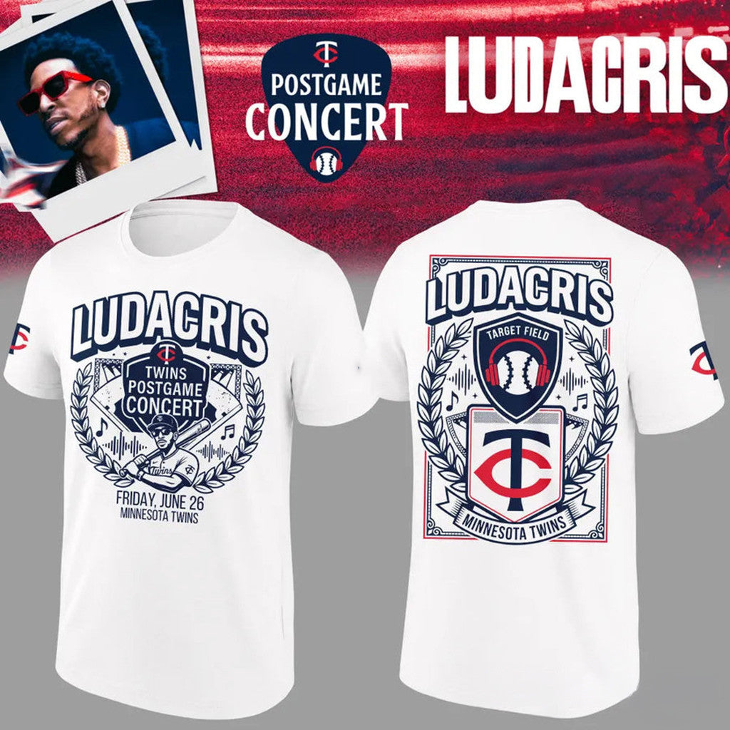 Minnesota Twins X Ludacris T-Shirt 2026 Twins Postgame Concert Shirt Ludacris Merch - Loomnari