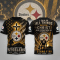 Pittsburgh Steelers Faith Family Football Shirt Steelers Merch Football Fan Gift Ideas - Loomnari