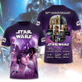 Star Wars A New Hope Cast Signature 50th Anniversary T-Shirt Star Wars Merch Movie Fan Gear - Loomnari