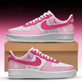Personalized Los Angeles Dodgers Breast Cancer Awareness Pink Shoes Sneakers LA Dodgers Merch - Loomnari