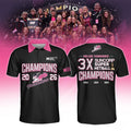 Adelaide Thunderbirds Champions 2026 Black Polo Shirt Thunderbirds Merch Gift For Netball Fans - Loomnari