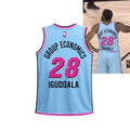 Andre Iguodala Miami Heat Vice City Jersey #28 Group Economic Iguddala Jersey Fan Merch - Loomnari