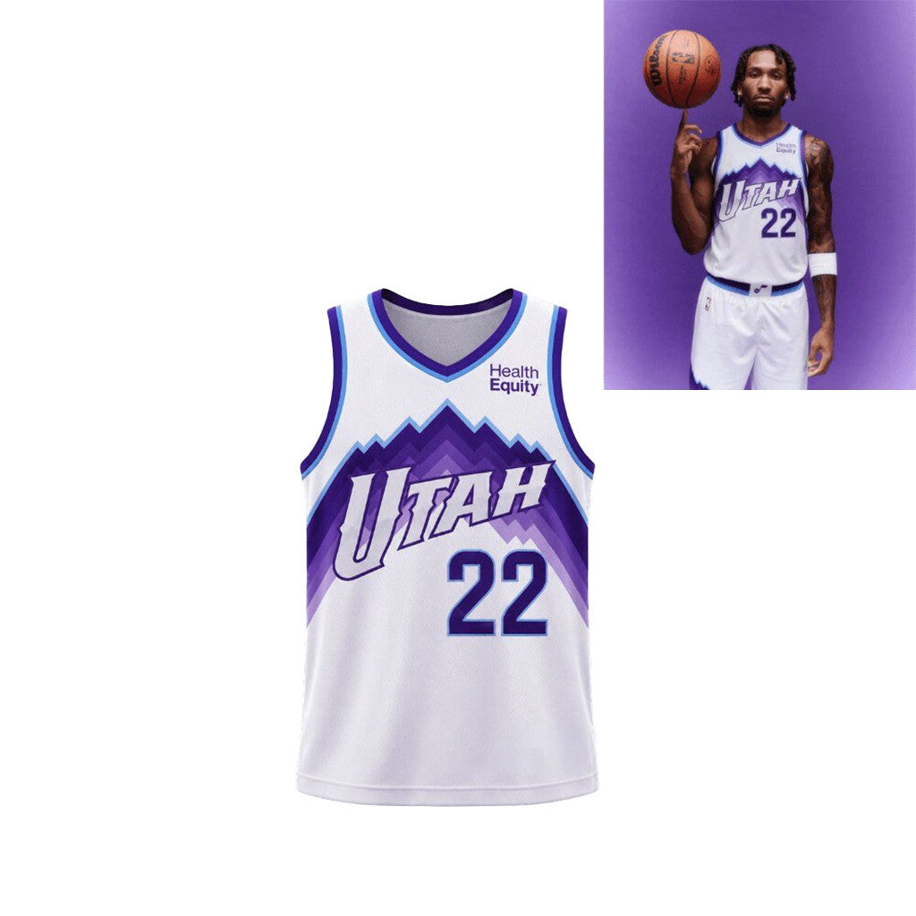 Darryn Peterson Utah Jazz City Edition Jersey #22 Darryn Peterson Merch Gift For Basketball Fans - Loomnari