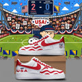 United States Men's National Team 2026 Snoopy Sneakers USA Soccer FIFA World Cup 2026 Merch - Loomnari
