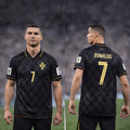 Cristiano Ronaldo V-Neck Polo Jersey Shirt #7 Portugal Team Merch For Cr7 Fan Soccer Gifts - Loomnari