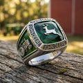 John Deere Est 1837 Tractor Silver Ring Built To Work John Deere Merch Dad Gifts - Loomnari
