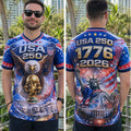 USA 250Th Anniversary Semiquincentennial Patriotic FIFA World Cup Football Jersey 1776 2026 Merch - Loomnari