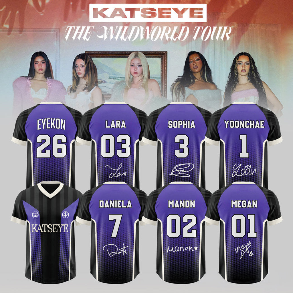 Katseye The Wildword Tour 2026 Jersey Katseye Merch Signed Gift Ideas For Music Lovers - Loomnari