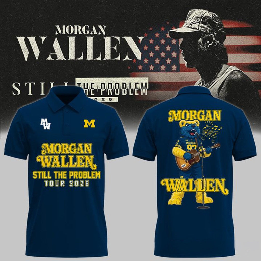 Morgan Wallen Michigan Still The Problem Tour 2026 Polo Shirt Morgan Wallen Merch Gift For Fans - Loomnari