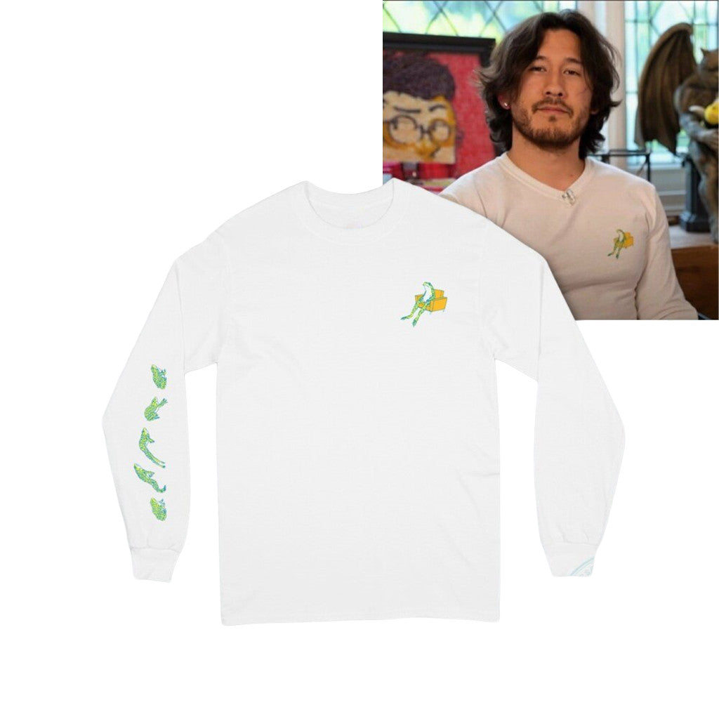 Markiplier Long Sleeve Shirt Rick And Morty Living Room Scene Clothing Gifts For Him - Loomnari