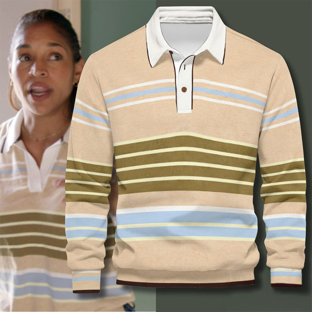 Mika Kleinschmidt On Battle On The Beach Season 5 Ep 4 Bedroom Shake Up Long Sleeve Polo Shirt - Loomnari