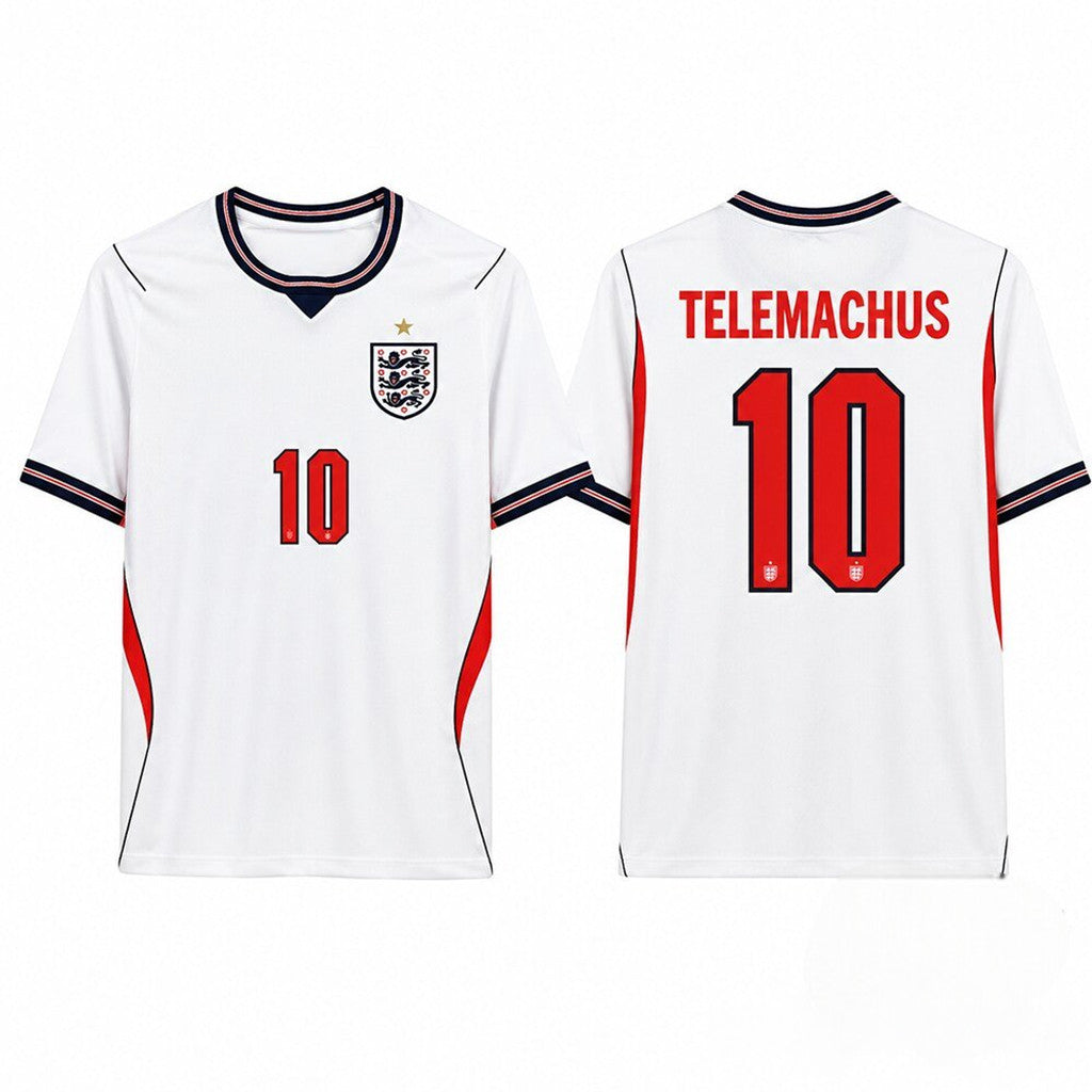 Tom Holland England Telemachus #10 Jersey Shirt 2026 England FIFA World Cup Merch Fan Gear - Loomnari