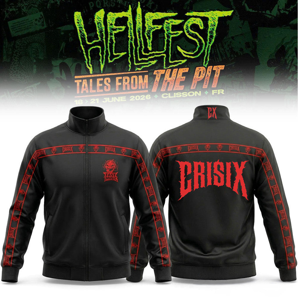Hell Fest 2026 Crisix Bomber Jacket Fast Music Jacket Crisix Band Merch Gift For Music Fans - Loomnari