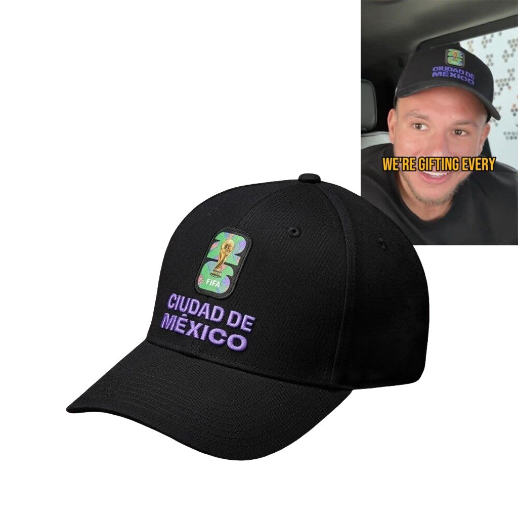 FIFA World Cup 2026 Mexico City Hat Embroidered Ciudad De Mexico Hat Gift For WC Lovers