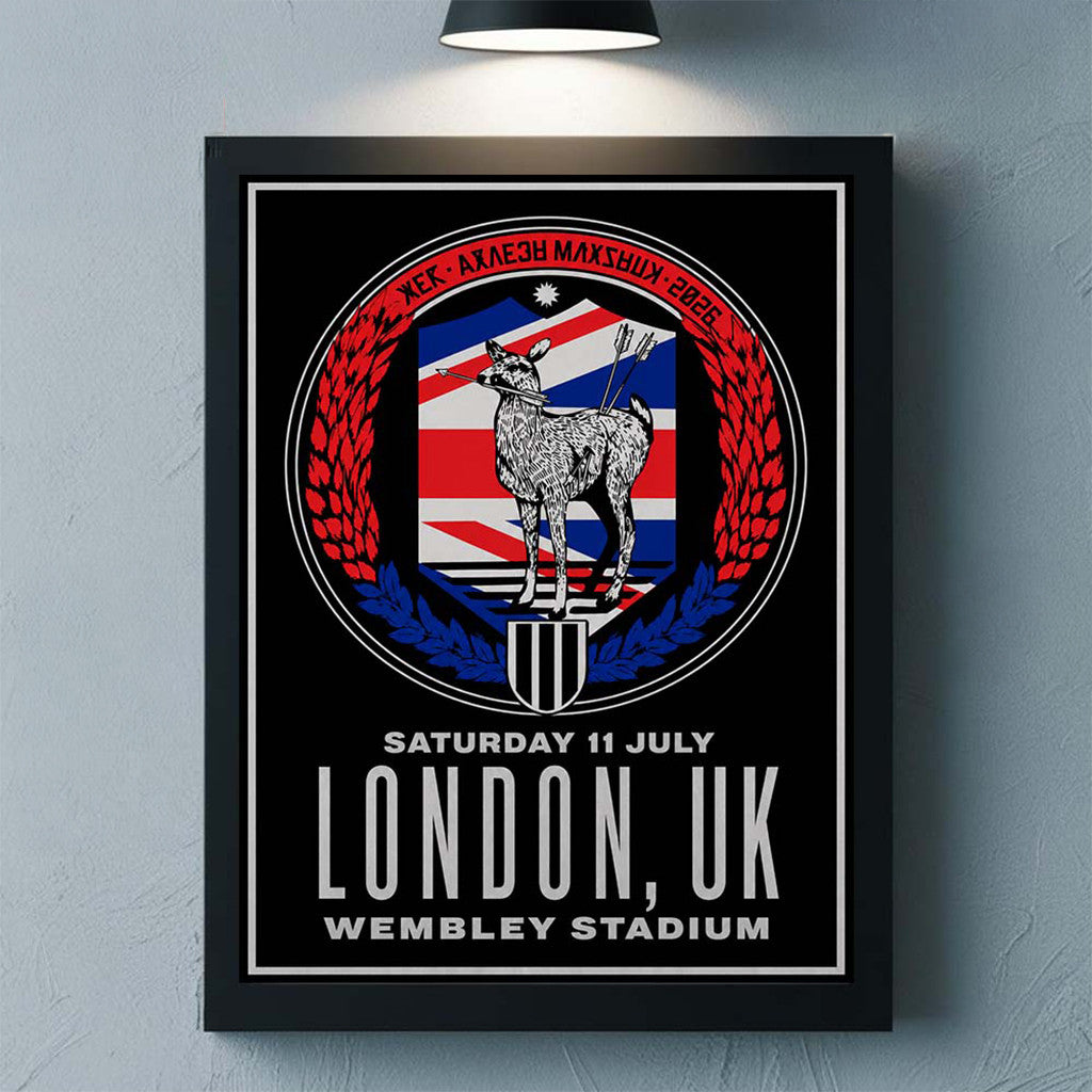 My Chemical Romance London UK Wembley Stadium 2026 Poster MCR Merch Wall Art Decor Ideas