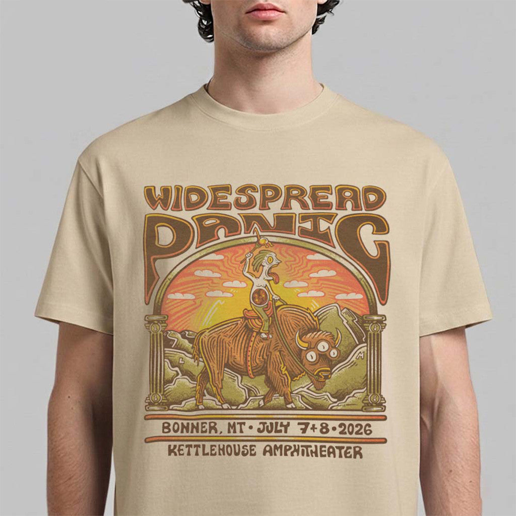 Widespread Panic Bonner Montana 2026 Shirt Art By Andrew Sax T-Shirt Widespread Panic Merch