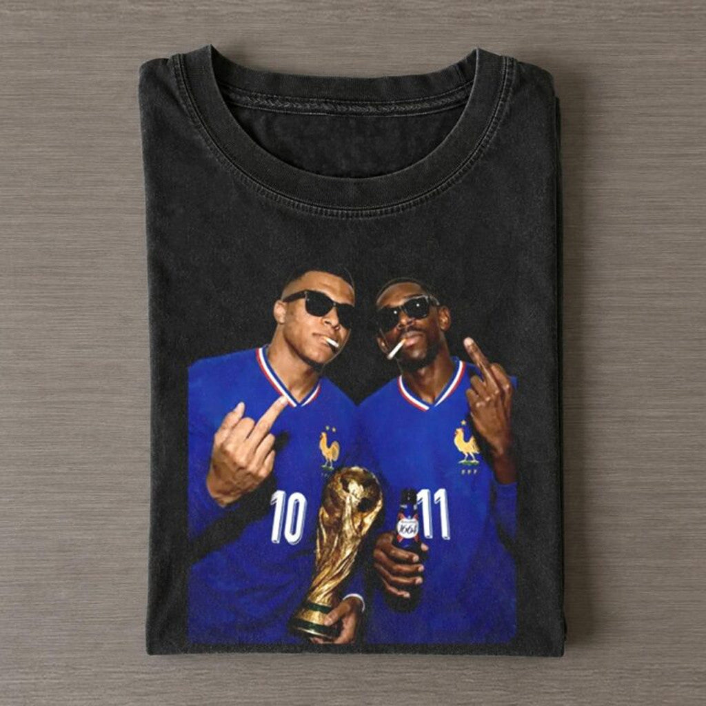 Kylian Mbappe And Ousmane Dembele France 2026 FIFA World Cup T-Shirt France Football Gear
