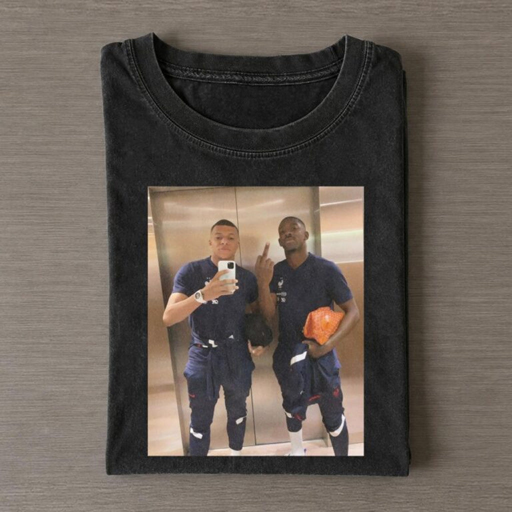 Kylian Mbappe And Ousmane Dembele France 2026 World Cup T-Shirt France FIFA WC 2026 Merch