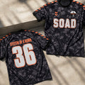 System Of A Down EU And UK Tour Number 36 Toxicity Camo Jersey Shirt SOAD Merch Gift For Fans