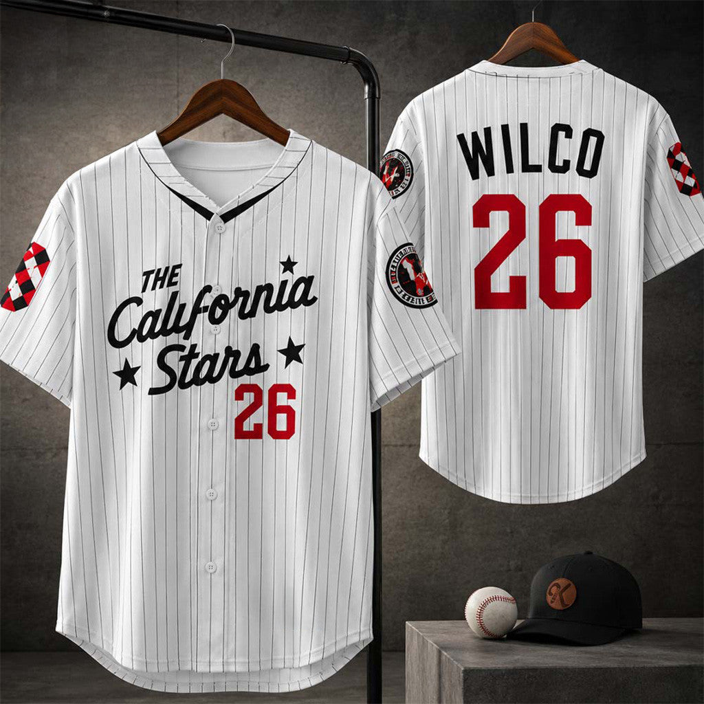Wilco Band The California Star Cover Baseball Jersey 2026 Wilco Merch Best Gift For Music Fans