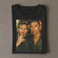 Vintage Messi And Ronaldo Cigar Selfie Two GOATs T-Shirt FIFA WC 2026 Merch Gift For Fans