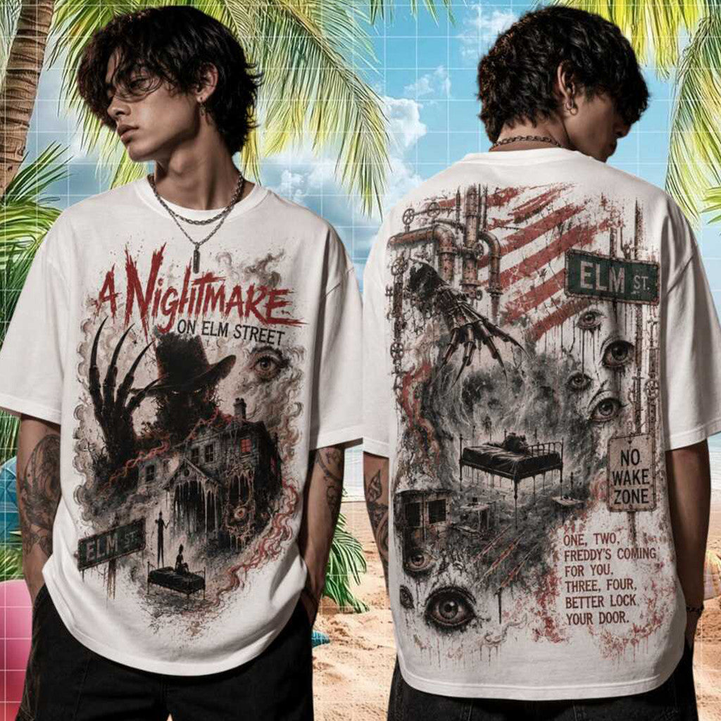 A Nightmare on Elm Street Freddy Krueger Vintage Retro Slasher Film T-Shirt Gift For Horror Fan