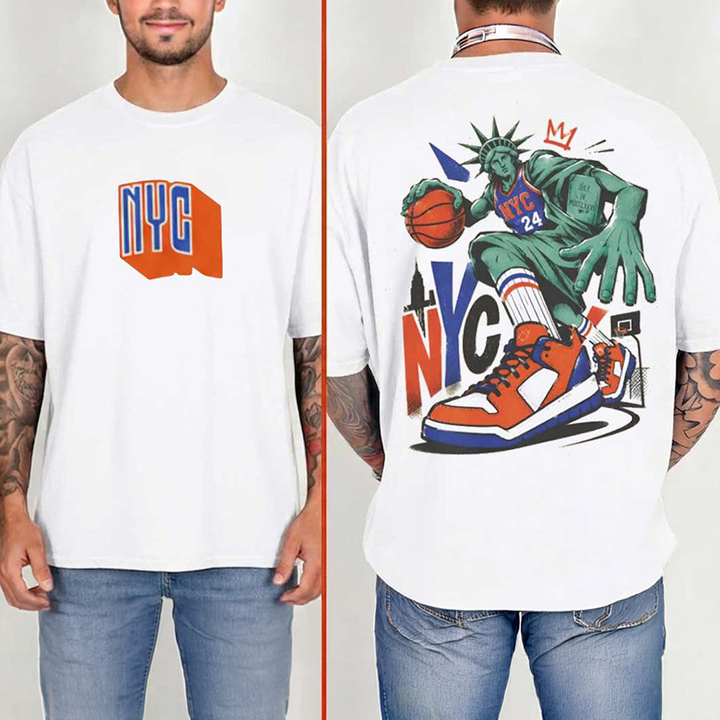NYC Champions 2026 Graffiti Style Basketball T-Shirt Birthday Gift Ideas For Husband