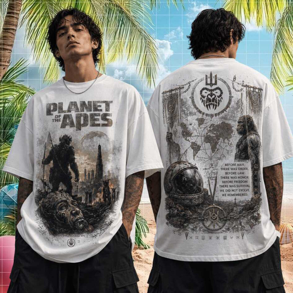 Planet Of The Apes Vintage Sci Fi Movie Retro T-Shirt 2026 Planet Of The Apes Merch Him Gifts