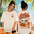 Popeyes Snoopy Love At First Bite Fried Chicken Vintage Retro T-Shirt Fast Food Lovers Gifts