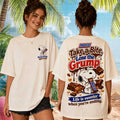 Snickers Snoopy Take A Bite Lose The Grump Chocolate Vintage T-Shirt Candy Lovers Gift For Her