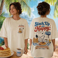 Snoopy Stack Up The Happy Pancake Time Vintage Retro Shirt Cartoon Food Lovers Apparel Women's