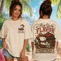 Snoopy Texas Roadhouse Kick Up The Flavor Shirt Boots Bites And Good Nights Snoopy Merch