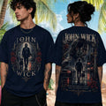 John Wick Keanu Reeves Action Movie Neo Noir Retro Style Shirt John Wick Merch Fans Gifts