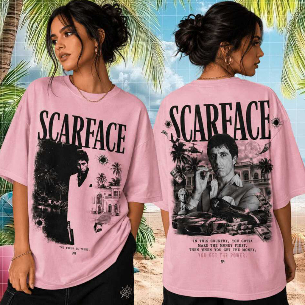 Scarface Tony Montana Al Pacino Vintage Retro Movie Quote Shirt Scarface Merch 2026