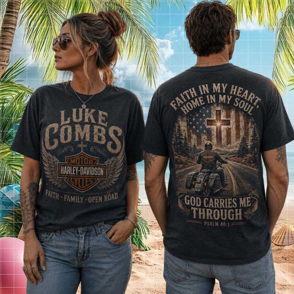 Luke Combs HD Faith In My Heart Country Tour Shirt Luke Combs Merch Fan Gifts