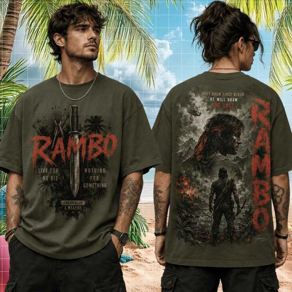 Rambo First Blood John Rambo Vintage Action Movie Shirt 2026 Rambo Merch Gift For Fans