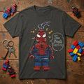 Spider-Man Lego I'm F Keychain T-Shirt Best Birthday Gift For Son