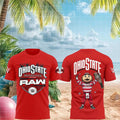 WWE Ohio State Buckeyes Raw Brutus Mascot Championship Belt Red Shirt Buckeyes Merch Fan Gifts