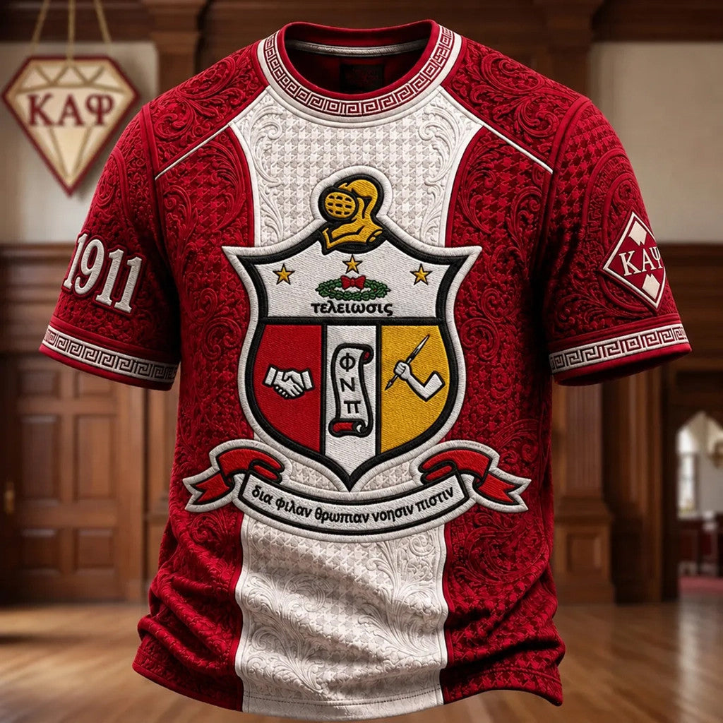 Kappa Alpha Psi 1911 Crimson Crest Premium T-Shirt KAP Merch Good Gifts For Dads