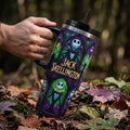 Jack Skellington Stained Glass 40oz Tumbler 2026 The Nightmare Before Christmas Merch Gifts
