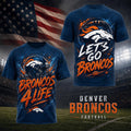 Denver Broncos For Life T-Shirt 2026 Denver Broncos Merch Football Fan Gear Gift For Men
