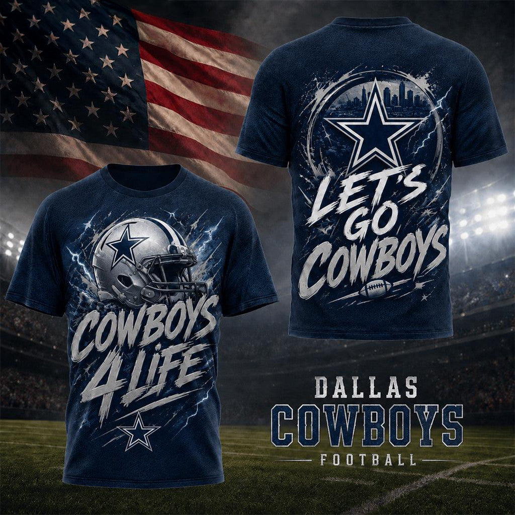 Dallas Cowboys For Life T-Shirt 2026 Dallas Cowboys Merch Present For Football Fans