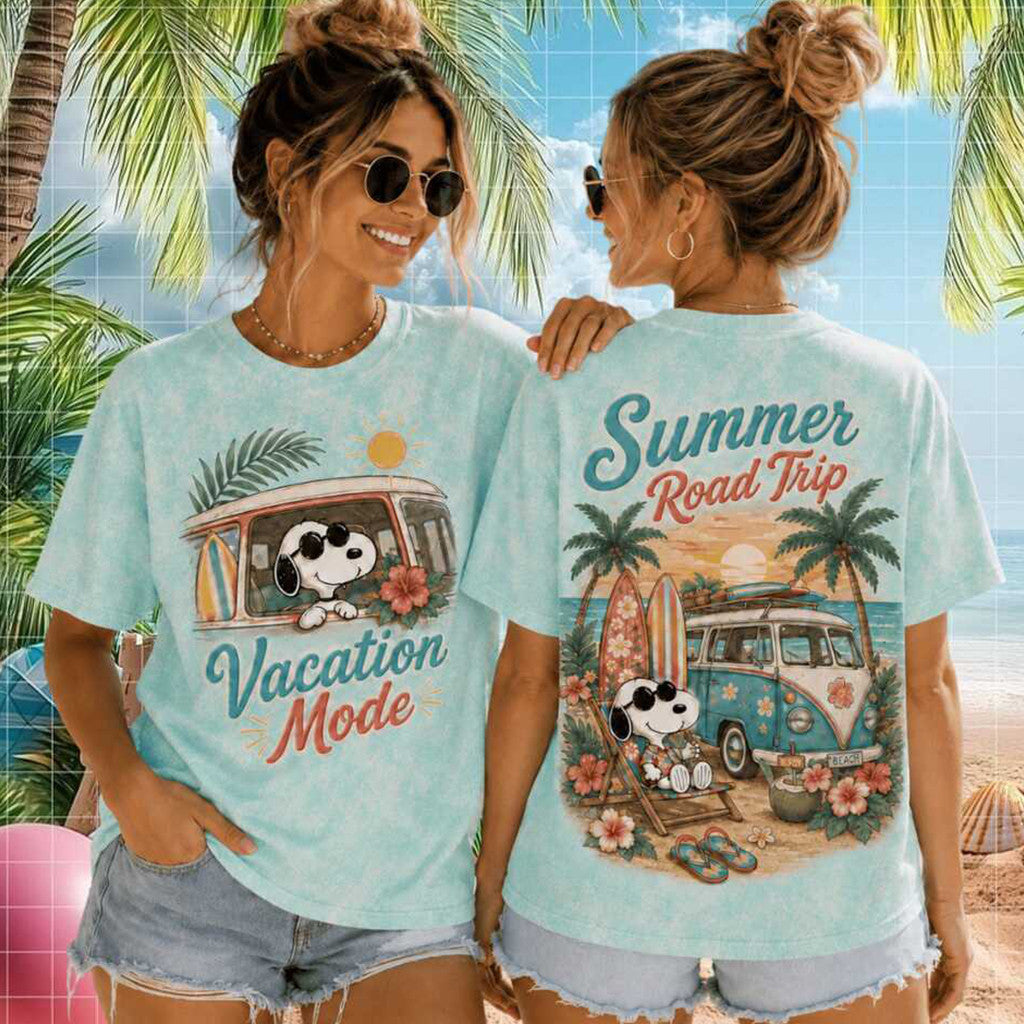 Retro Snoopy Vacation Mode Summer Road Trip Shirt Best Gift For Friends